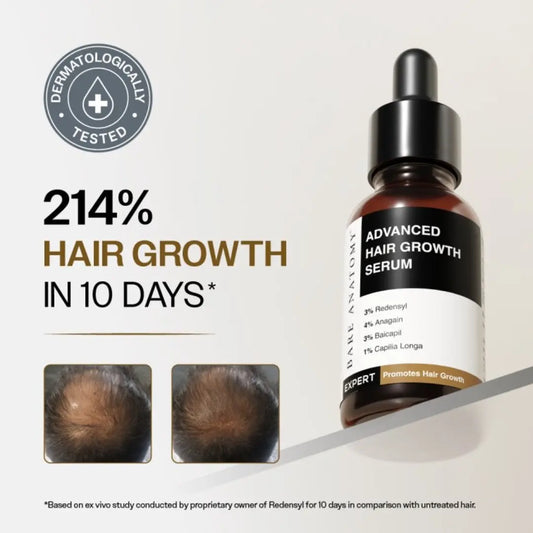 Advanced Hair Growth Serum with Redensyl, Rosemary, Rice Water - 30 ml Horiya store