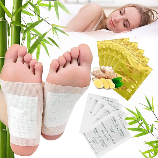Detox Health Foot patches, Cleansing Toxin Remover Natural organic Foot Patch, Detoxification Stress Relief Sleep Patch, Pain Relief Detox pad, For Men & Women (PACK OF 10) Aura Beauty