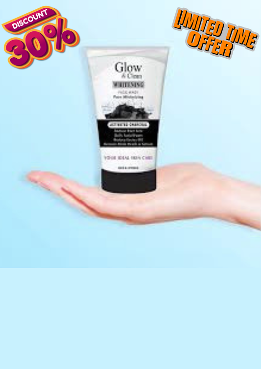 Glow & Clean Whitening Activated Charcoal Face Wash - 120ml