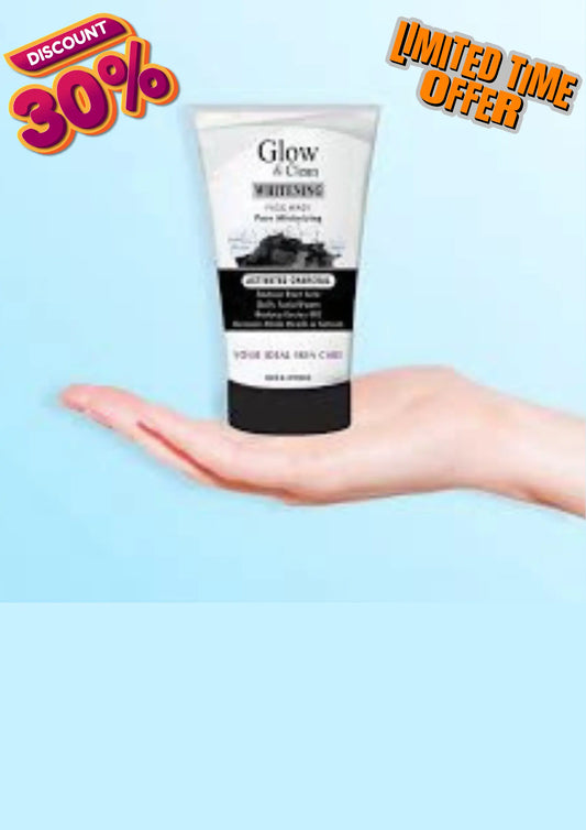 Glow & Clean Whitening Activated Charcoal Face Wash - 120ml Horiya store