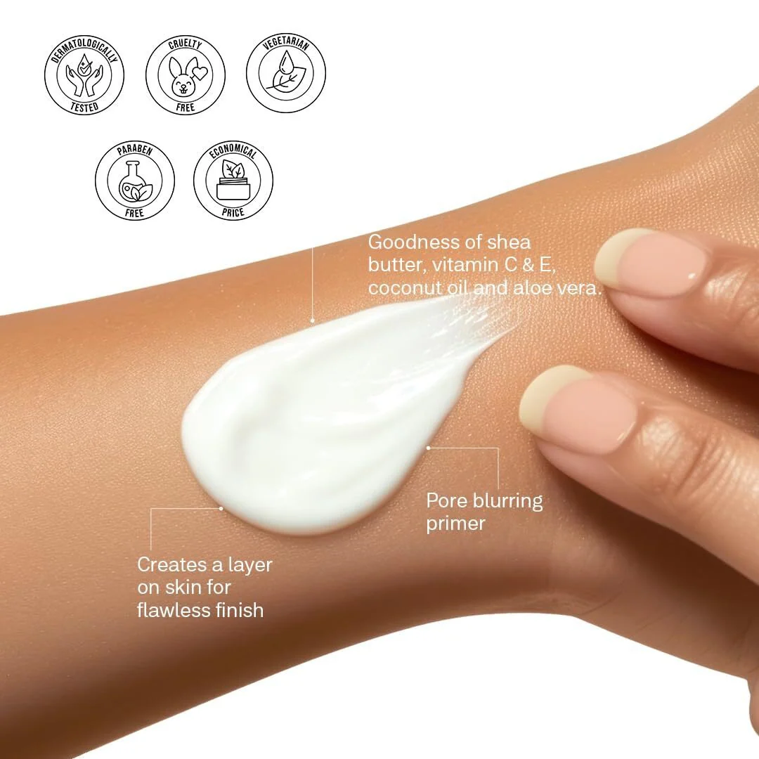 Flicka Silk Touch - 3 in 1 Moisturizer, Primer & Sunscreen for Face Horiya store