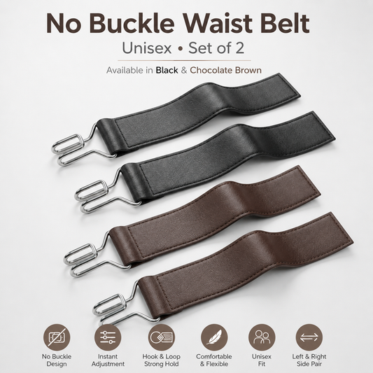 Premium Elastic Waist Buckle (1 Pair - 2 Pieces) Wallet's Hub
