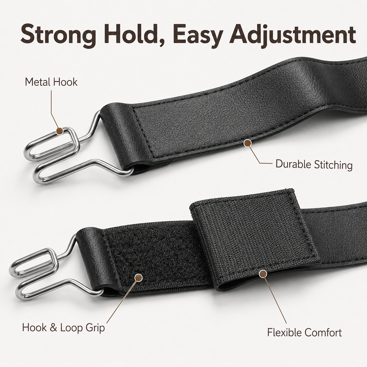 Premium Elastic Waist Buckle (1 Pair - 2 Pieces) Wallet's Hub