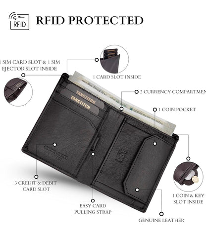Premium Leather Wallet for Men – Black, Brown & Nappa Brown | Slim & Luxury Design Wallet's Hub