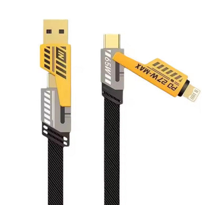 4 In 1 Convertible USB Fast Charging Cable, USB C Charger Cable, Multiple Charging Cables Wallet's Hub