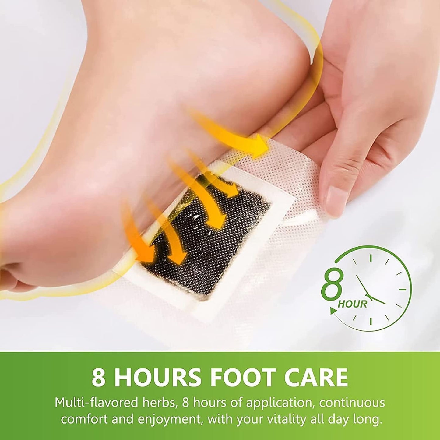 Detox Health Foot patches, Cleansing Toxin Remover Natural organic Foot Patch, Detoxification Stress Relief Sleep Patch, Pain Relief Detox pad, For Men & Women (PACK OF 10) Aura Beauty