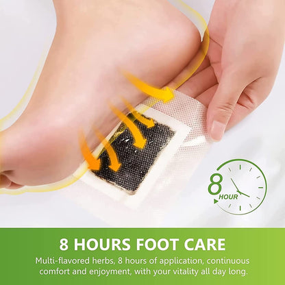 Detox Health Foot patches, Cleansing Toxin Remover Natural organic Foot Patch, Detoxification Stress Relief Sleep Patch, Pain Relief Detox pad, For Men & Women (PACK OF 10) Aura Beauty