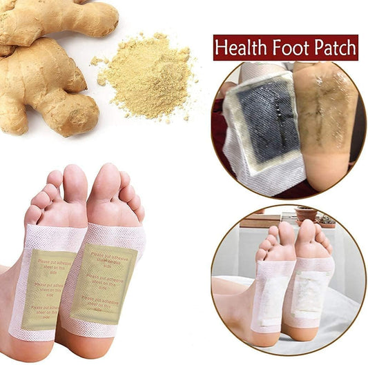 Detox Health Foot patches, Cleansing Toxin Remover Natural organic Foot Patch, Detoxification Stress Relief Sleep Patch, Pain Relief Detox pad, For Men & Women (PACK OF 10) Aura Beauty