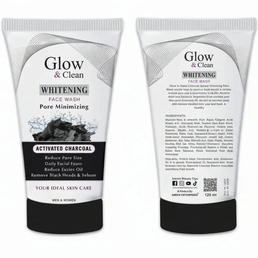 Glow & Clean Whitening Activated Charcoal Face Wash - 120ml