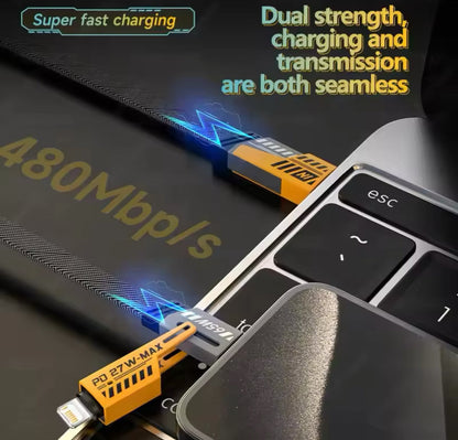 4 In 1 Convertible USB Fast Charging Cable, USB C Charger Cable, Multiple Charging Cables Wallet's Hub