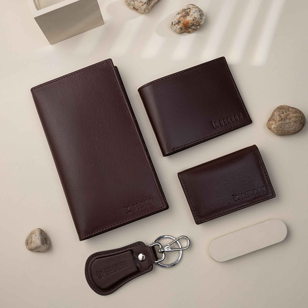 Deluxe 4-in-1 Premium Leather Gift Set Hadi Collections