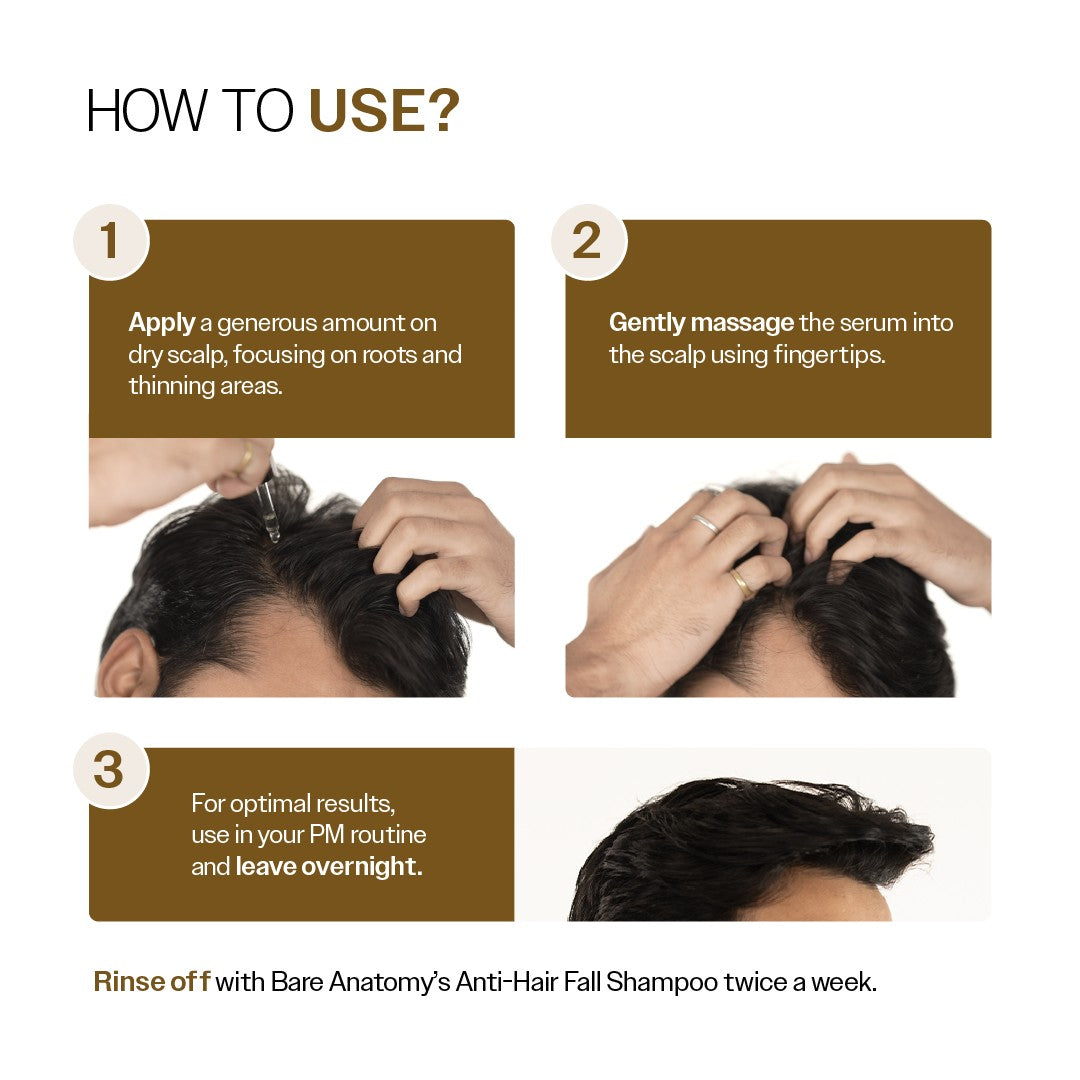 Advanced Hair Growth Serum with Redensyl, Rosemary, Rice Water - 30 ml