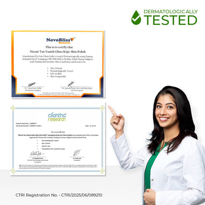 Niconi Dermatologically Tested