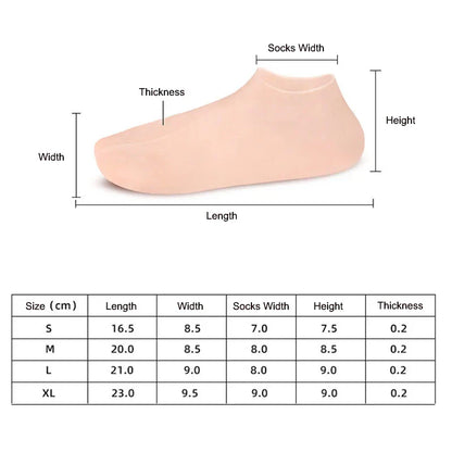 Anti-foot-crack Silicon Socks evelle.pk
