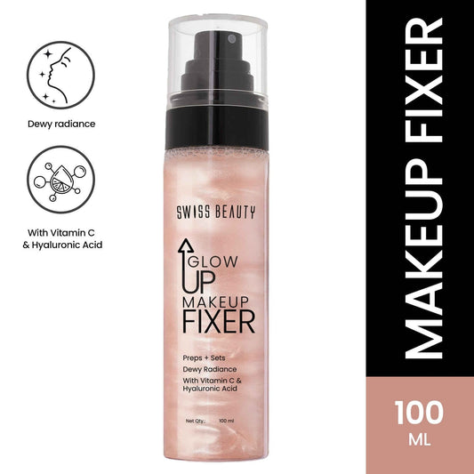 Swiss Beauty Glow Up Makeup Fixer Spray (100ml) Trenz Hub