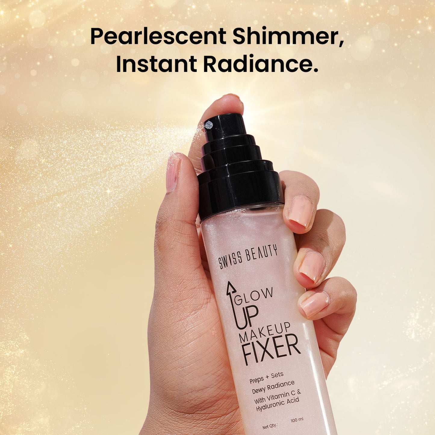 Swiss Beauty Glow Up Makeup Fixer Spray (100ml) Trenz Hub