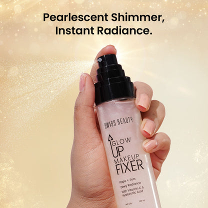 Swiss Beauty Glow Up Makeup Fixer Spray (100ml) Trenz Hub
