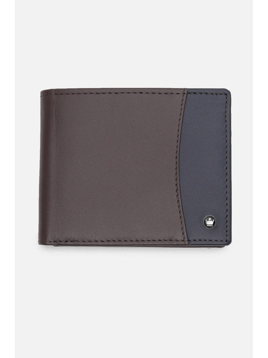 Louis Philippe  Men Brown Colorblock Leather Wallet  (Free Size) Wallet's Hub