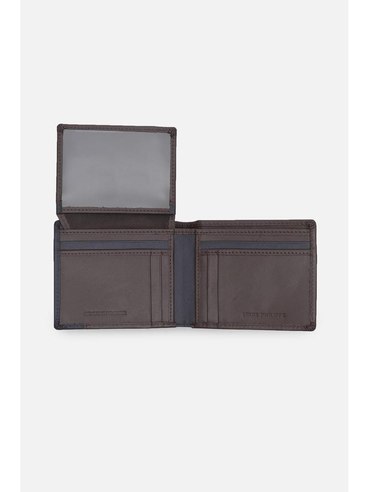 Louis Philippe  Men Brown Colorblock Leather Wallet  (Free Size) Wallet's Hub