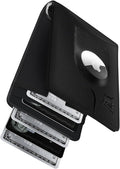 Smart AirTag Leather Wallet for Men – Slim RFID Blocking Card Holder with Tracker Slot Wallet's Hub