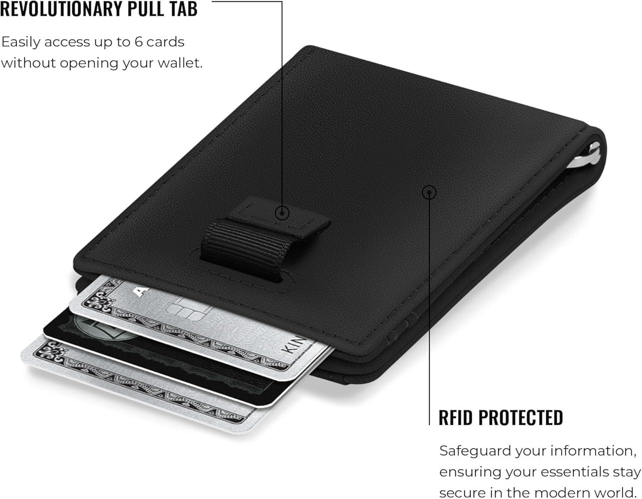 Smart AirTag Leather Wallet for Men – Slim RFID Blocking Card Holder with Tracker Slot Wallet's Hub