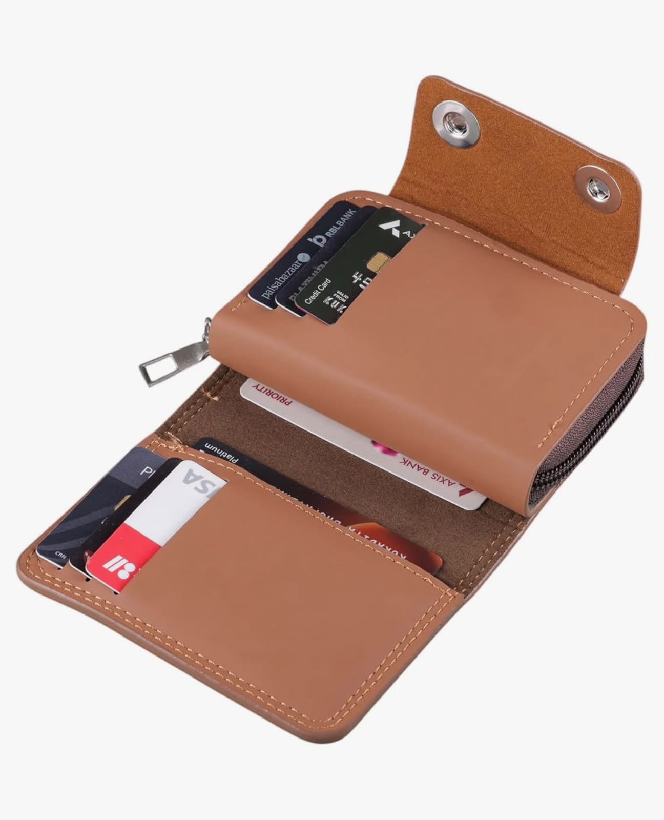 Unique unisex Leather wallet with zipper Wallet's Hub