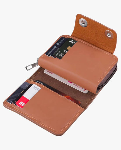 Unique unisex Leather wallet with zipper Wallet's Hub