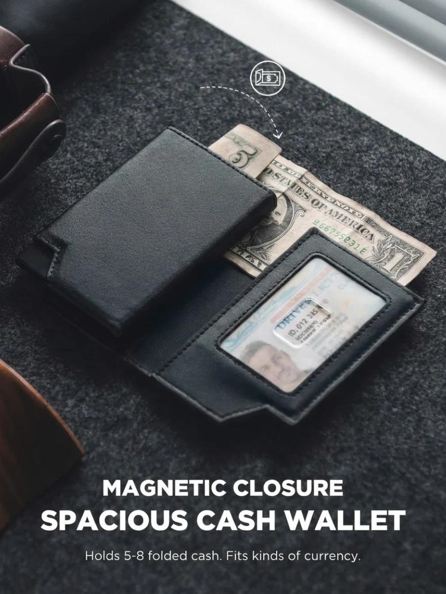 Premium RFID Pop-Up Leather Wallet | Slim Bi-Fold Card Holder for Men Wallet's Hub