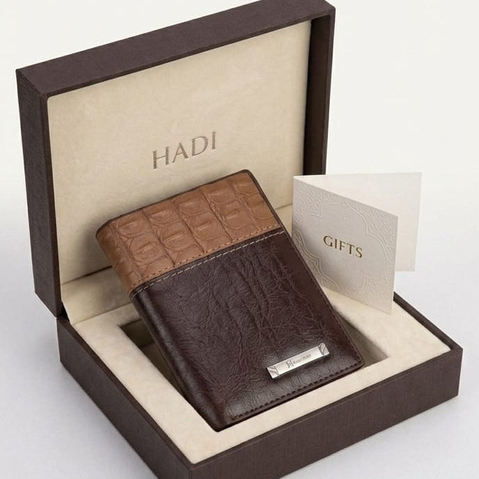 Men's Trifold Leather Wallet Hadi Collections