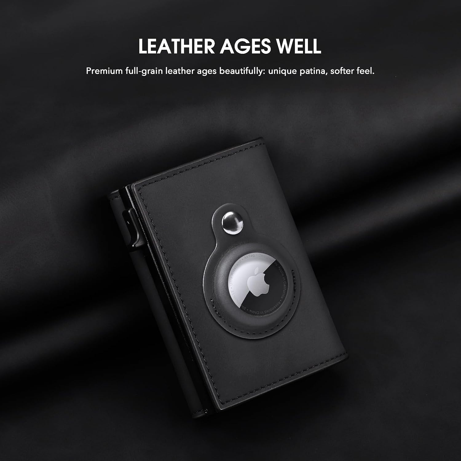 AirTag Wallet | Genuine Leather RFID Card Holder | Minimalist Wallet for Men Hadi Collections