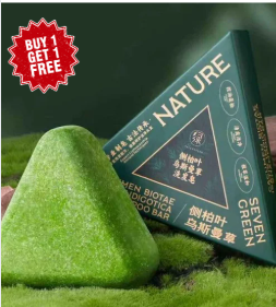 Buy one get one free Seven Green Shampoo Bar - Nature Triangle Hair Care