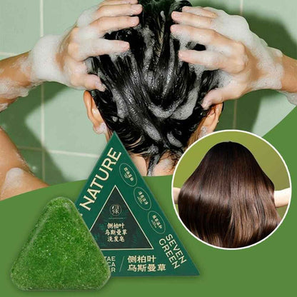 Buy one get one free Seven Green Shampoo Bar - Nature Triangle Hair Care