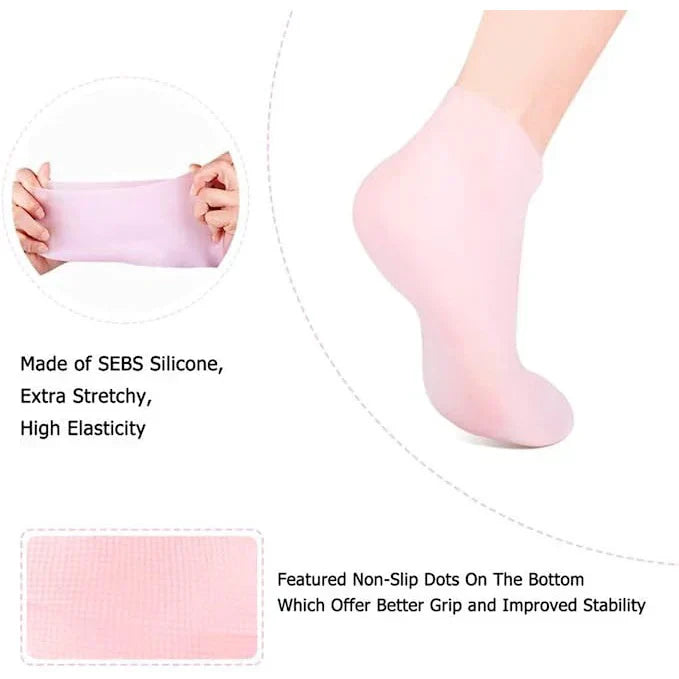 Anti-foot-crack Silicon Socks evelle.pk