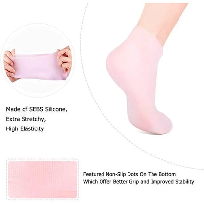 Anti-foot-crack Silicon Socks evelle.pk