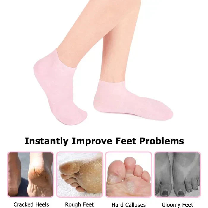 Anti-foot-crack Silicon Socks evelle.pk