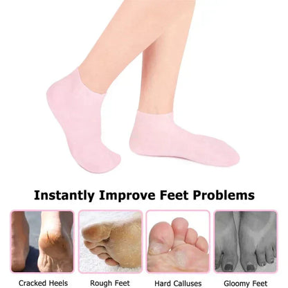 Anti-foot-crack Silicon Socks evelle.pk